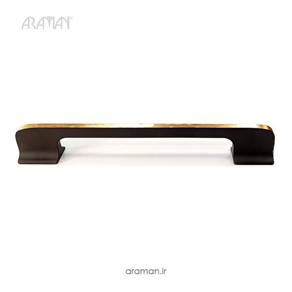 دستگیره کابینت متاکس مدل AF رنگ مشکی طلایی
