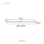 پریز برق توکار کشویی دوطرفه اسلاید بازشو فانتونی سری اسلیم مدلN422