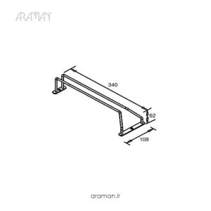 رک تک ریلی جای گیلاس زیر کابینت هوایی فانتونی