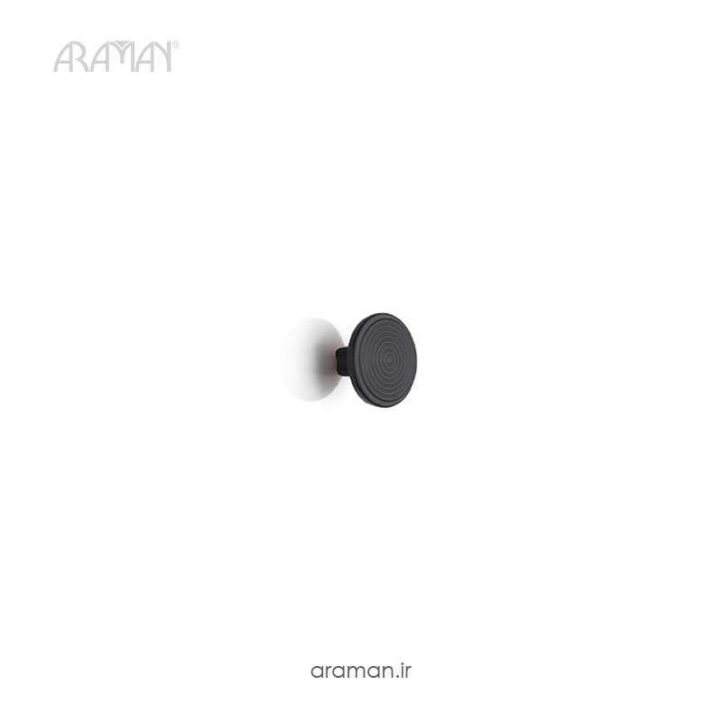 دستگیره کابینت دکمه ای متاکس مدل D290 مشکی