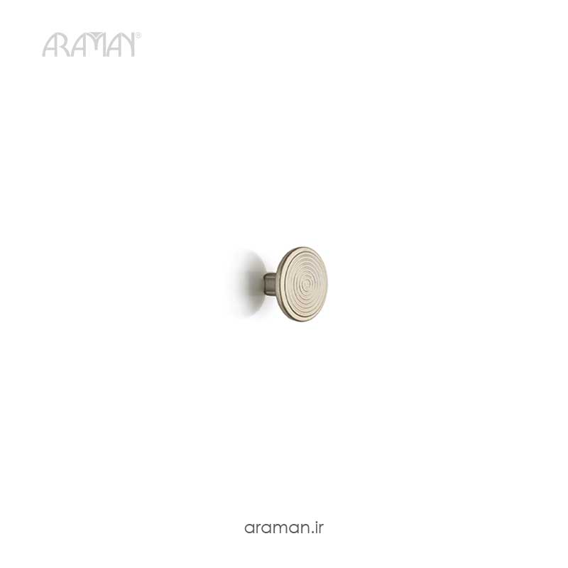 دستگیره کابینت دکمه ای متاکس مدل D290 طلایی ساتن