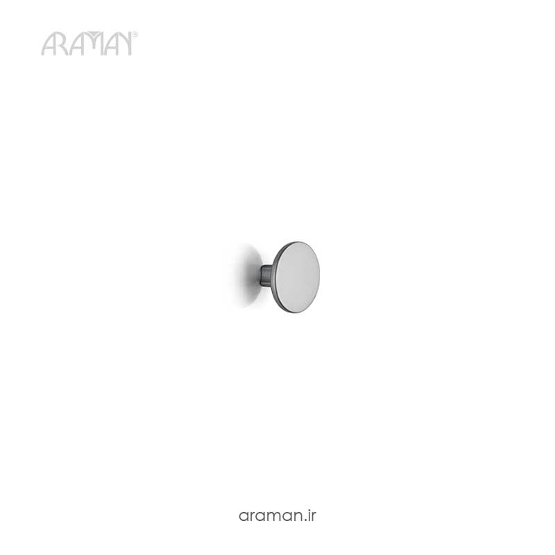 دستگیره کابینت دکمه ای متاکس مدل D600 دودی